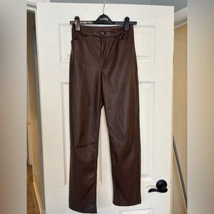Pleather pants